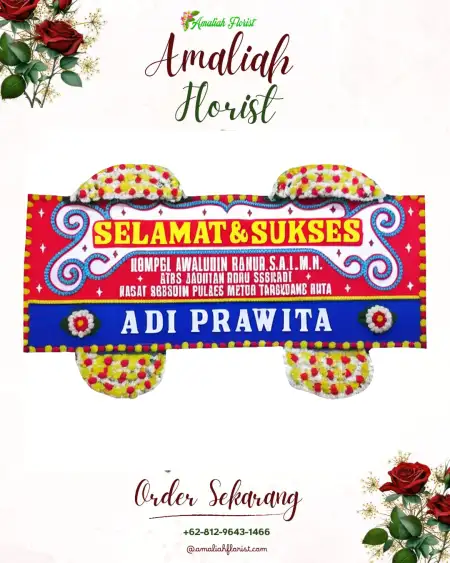 Papan Bunga Ucapan Selamat Kebakalan